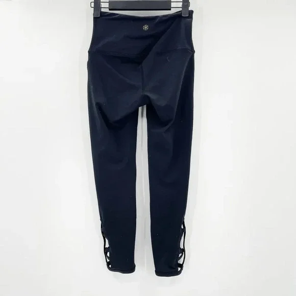 Gaiam Leggings Women's Size XS Black Low Rise Pull On Stretch Workout - Picture 2 of 3